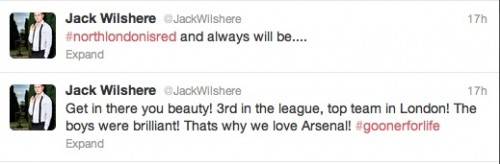 Jack Wilshere tweet