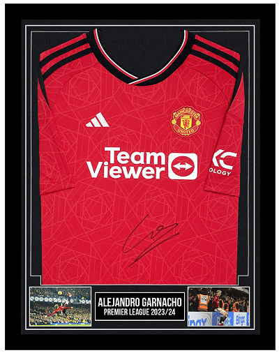 Signed Garnacho Manchester United Shirt