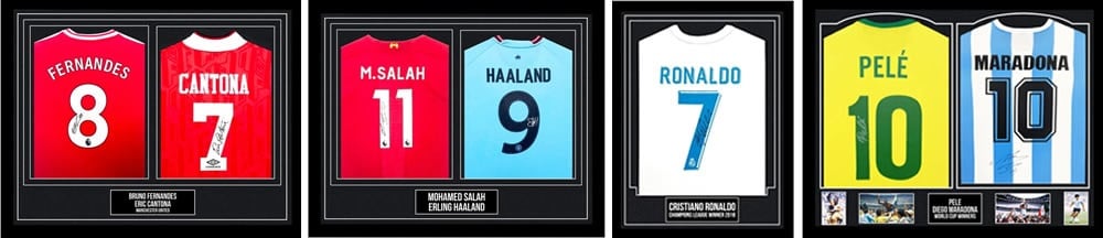 Signed Football Shirts - £1000 and Over